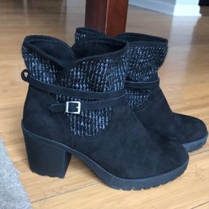 Just fab black booties